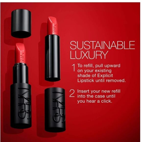 NARS Explicit Refillable Satin Lipstick - 862 Incendiary - Picture 10 of 10
